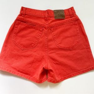 Vintage Lee Coral High Waisted Jean Shorts